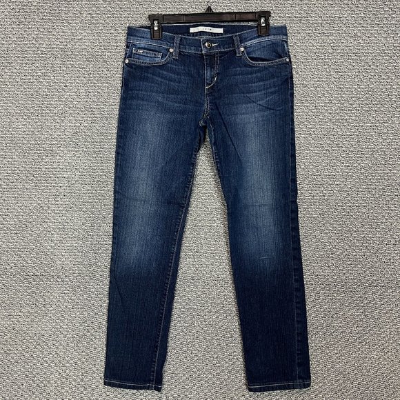 Joe's Jeans Denim - Joe's Jeans Cigarette Fit Women's Size 28 Blue Low Rise Tapered Leg 29 in Inseam